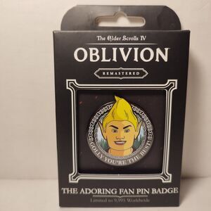 The Elder Scrolls IV Adoring Fan Limited Edition Enamel Pin Official Lapel Badge